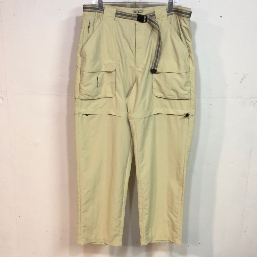 L.L. Bean Trek pants tan size L tun into shorts